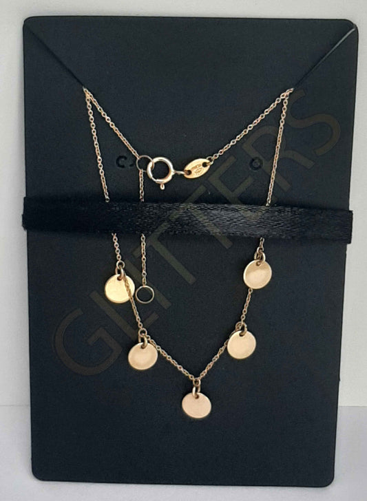 18kt yellow gold necklace Weight: 1.69g 