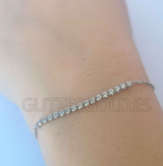 925 Sterling Silver Bracelet Weight: 1.75g
