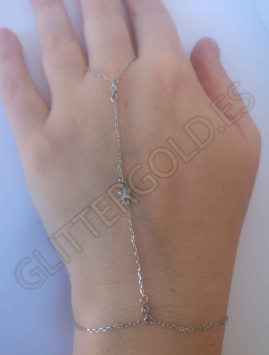 925 Sterling Silver Bracelet Weight: 1.83g