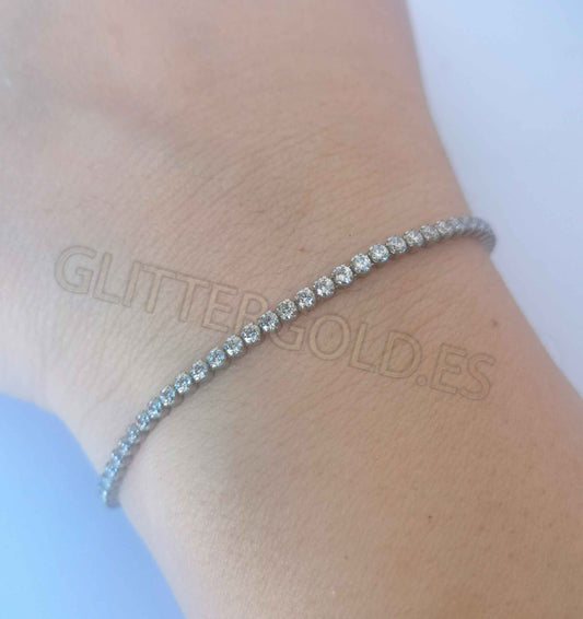 925 Sterling Silver Bracelet Weight: 2.68g