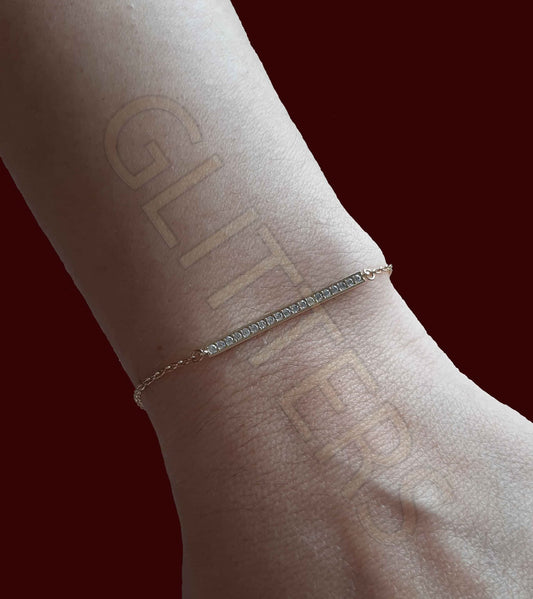 18kt yellow gold Bracelet  Weight: 1.54g