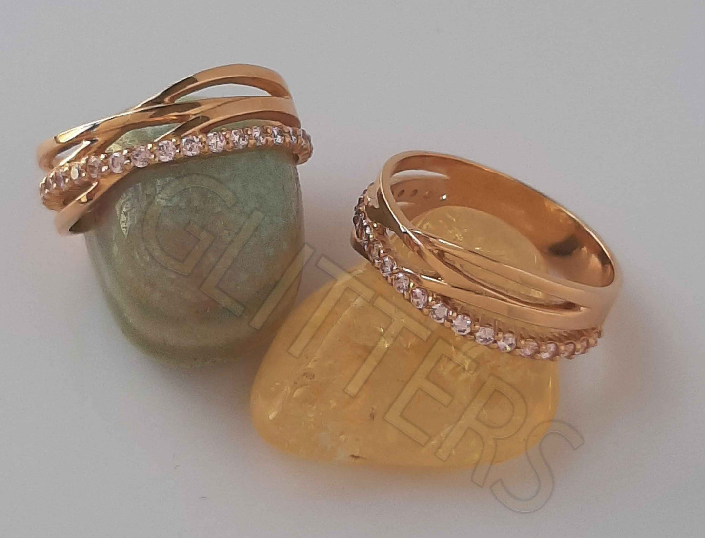 18kt Pink gold natural ring