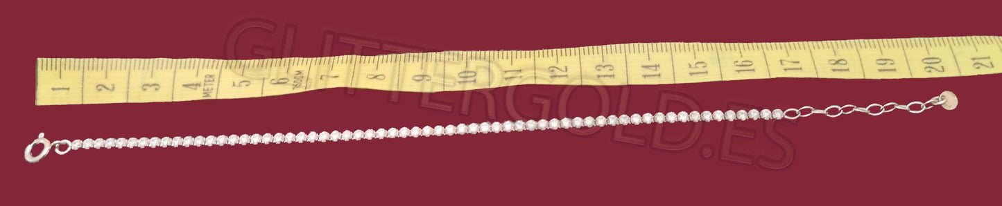 925 Sterling Silver Bracelet Weight: 2.68g