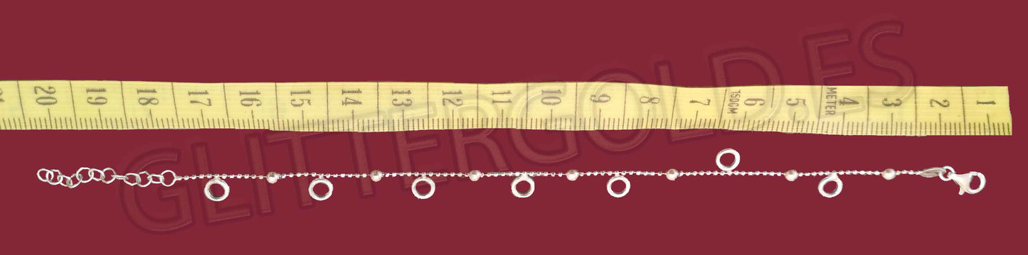 925 Sterling Silver Bracelet Weight: 2.29g