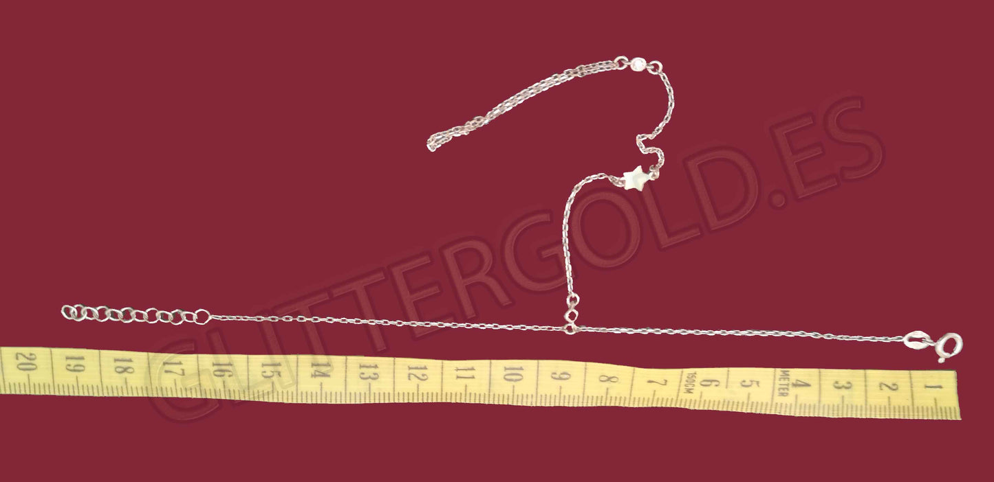 925 Sterling Silver Bracelet Weight: 1.83g